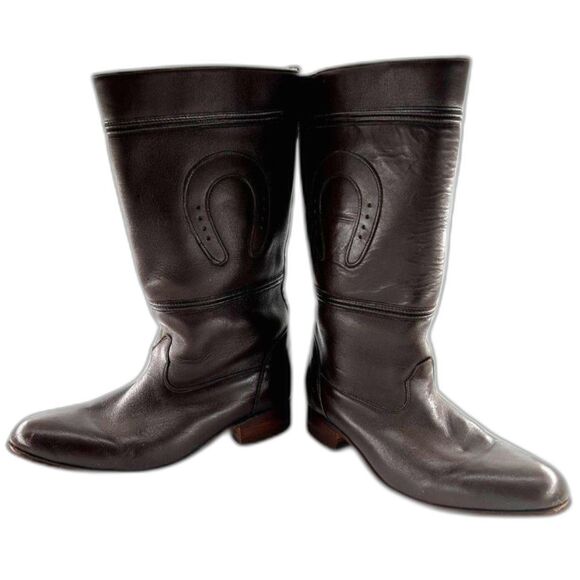 Sepulveda Dressage Boots Wm's Sz Mexico 27, USA 10-11 Brown Leather, Heel 1" - Picture 11 of 11